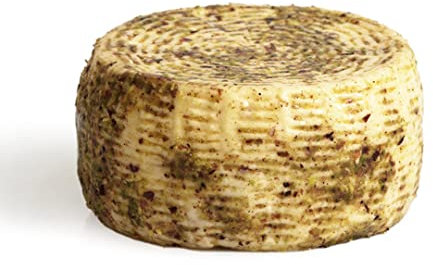 Queso De Pistacho | Queso de cabra y oveja | típico siciliano | 450g | Refinado en corteza con Aceite de Oliva y Pistacho