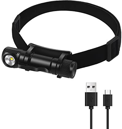 VICKSONGS Stirnlampe LED Wiederaufladbar, 1200 Lumen LED Stirnlampe USB Wiederaufladbar, IP66 Wasserdicht Kopflampe Stirnlampe Aufladbar, Taschenlampe Klein, LED Stirnlampe Magnetisch