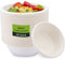 JEFFOUOO 50 cuencos para sopa desechables, vasos desechables, cuencos de cartón de 500 ml, cuenco desechable, plato de sopa de caña de azúcar, biodegradable y compostable, redondo