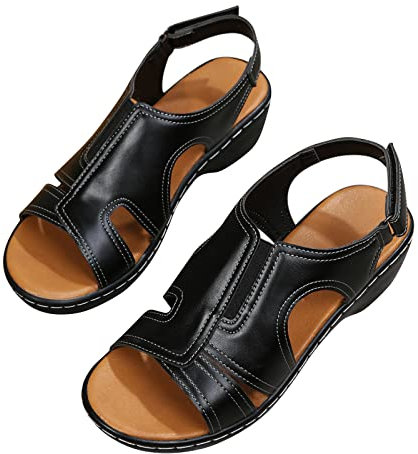 Sandales De Sport Confortables Pour Femme Chaussures Pieds Sensibles Chaussures Confortable Sandales à Bout Ouvert Sandale Randonnee Chaussures De Loisirs Eu35-43