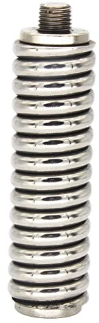 Louttary 1PC -3H CB Aerial Spring Mount Silver Spring Mount for CB Radio Aerial Mount in Vehicles to 60 and 3/8-24 Thread