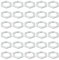 PATIKIL M20x1.5 Stahl Sechskantmuttern 30 Pack Metrische Gewinde Verzinkt Beschläge Muttern Schraube Bolzen Befestigungsteile für Lampen Maschinen Reparatur 3mm Höhe