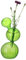 Mnaocz Cactus Shape Plant Vase, Glass Vase Boho Centerpieces for Tables, Green Cactus Table Decoration Ornament(#3)