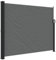 vidaXL Auvent Latéral Rétractable, Brise-Vue de Jardin, Écran de Protection, Écran de Balcon Terrasse Arrière-Cour Extérieur, Anthracite 160x300 cm