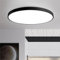 JDONG LED Deckenleuchte dimmbar mit Fernbedienung 54W Schwarz Round Deckenlampe Metall Modern Design Lamp für Schlafzimmer Wohnzimmer Esszimmer Arbeitszimmer Balkon Büro 50 * 4CM