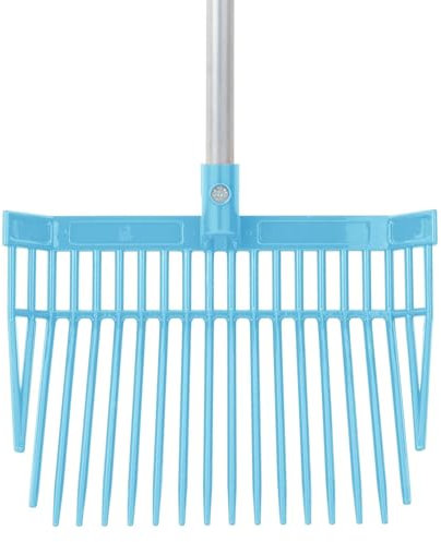 Red Gorilla Replacement Bedding Fork Head Only in Sky Blue for PC Bedding Fork Spare Part Durable Polycarbonate 20 Strong Tines for Stable Horses Manure and Bedding Lightweight