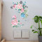 Girls Bedroom Wall Stickers Boho Flowers Wall Decals Living Room Wall Art Floral Wall Sticker for TV Background 0921