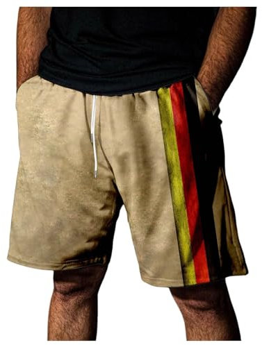 Deutschland Shorts Herren EM 2024 mit Spielernummer für Germany Fans Supporter Sport Shorts Fanartikel Geschenk für Fußball Trikot Fans Netzstoff Männer Kurze Hose Sommer mit Gummizug Kordelzug S-XXL