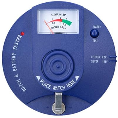 Yominerr Quartz Movement Tester,Circular Type Watch Battery Pulse Tester and 1.5V 3V Button Cell Battery Analyzer