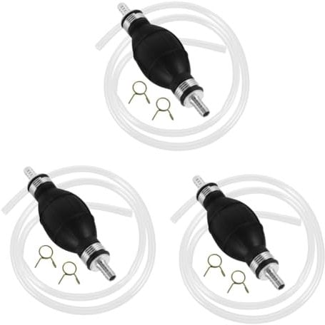 Uonlytech 3 Sets Vehicle Mounted Oil Extractor Air Pump Oil Pump Hose Hand Pump Siphon Gas Siphon Hose Oil Pump Accessories Gasoline Transfer Pump Oil Extraction Pump Oil Sucker Pump Plastic