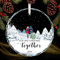 Our First Christmas Together Ornament 2024, 1st Christmas Together Ornament 2024, First Xmas Together Ornament - First Year Together Christmas Ornament Crystal Glass 7.9 cm Ornament with Gift Box
