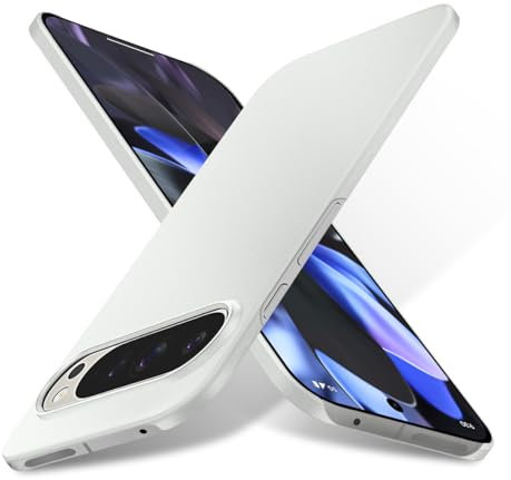 Bastmei Funda para Google Pixel 9 Pro/Pixel 9,Ultraligero Ultrafino Antideslizante Anti-Arañazos Protección de Cámara, Textura Esmerilada PC Rígido Funda para Google Pixel 9/9 Pro 2024(Color Ceniza)
