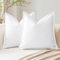 Artscope 2er Set Kissenbezüge Einfarbig Wurfkissenbezug Leinen Kissenbezug 50x50 cm Moderne Kissenhülle Dekokissen Sofakissen für Wohnzimmer Schlafzimmer Zuhause Dekor Weiß
