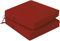 PRIMEPATIO Stuhlkissen 45x45 2er Set für den Außenbereich, wasserdichte Schaumstoff Sitzkissen Outdoor, Garten Sitzpolster Stuhl, Terrassenstuhl mit Bändern, Esszimmerstuhl Stuhlauflage, Rotwein