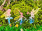 JGZTJXNK Garden Decoration Fairy Metallic Flower Fairy 3-piece Set Suitable for Yard, Lawn, Flower Bed Decoration Gifts