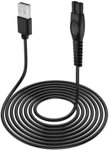 Sharelove 5V Shaver USB Charging Cable for Philips One Blade Practical Replacement Charger Cord Compatible with QP2724 QP2834 QP2824 MG5910 MG7910 MG9510 Shaver Adapter Power Supply Cord(Black)