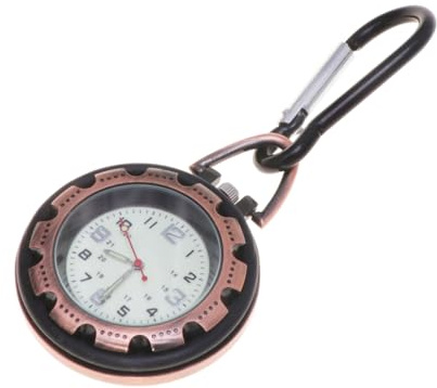 LIFKOME Schnalle Uhr Hängeclip an Uhr schwarz Clip auf hängende Uhr zeitschaltuhren für draußen Watches Rucksack Uhr mit Karabiner sportsuhr Bergsteigeruhr Bergsteigen-Clip-Uhr Legierung