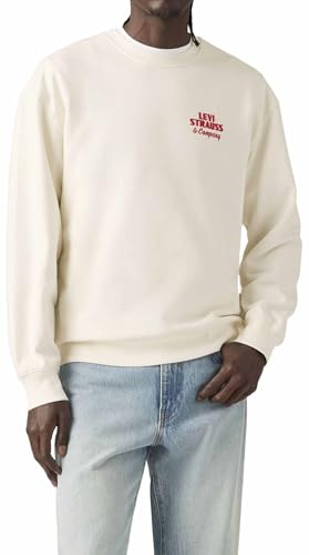 Levi's Relaxd Graphic Crew Ls&Co Egret Graphic