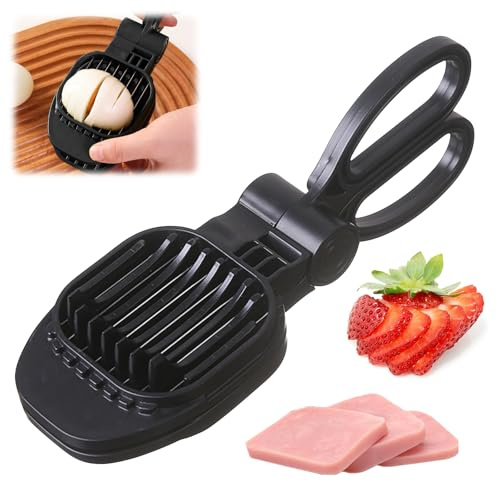 Eierschneider Edelstahl Eierteiler Schneiddrähte Kartoffelschneider | Eierschneider Spülmaschinenfest Egg Schneider Egg Slicer Erdbeerschneider für Eier Erdbeeren Kiwi Käse Mozzarella Weichobst