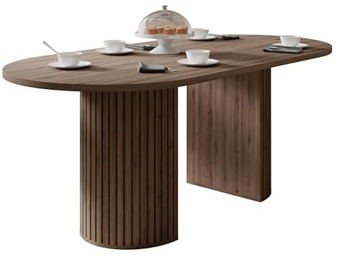 Mirjan24 Tisch für Esszimmer Wotkon, Rechteckiger Esstisch, Küchentisch, Esszimmertisch (Eiche Okapi)