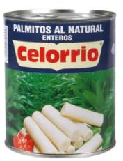 Whole Hearts of Palm 8/10, 1 kg Jar (Pack of 12)