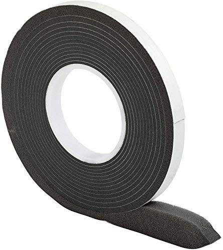 Joint d'Étanchéité en Bande Comprimée 10/2 │ anthracite │ 1 pièce │ Longueur: 12,5 m │ Largeur du Rouleau: 10 mm, Largeur du Joint: 2-5 mm │ Ruban d'Étanchéité du Joint │ Ruban de Compression