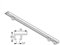 Silent Gliss Caravan/Boat window Curtain Track, 800mm Top fix complete kit