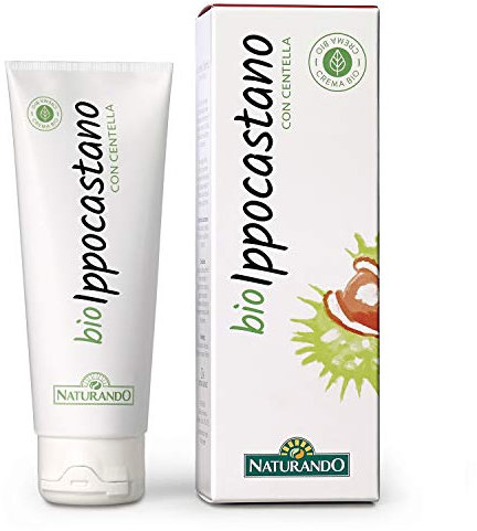 NATURANDO BIOCREMA IPPOCASTANO con Centella da 75ML Crema biologica per gambe gonfie e benessere dei capillari