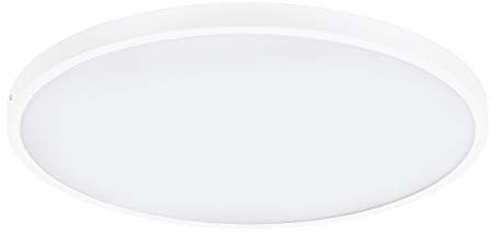 EGLO LED Deckenleuchte Fueva 1, 1 flammige Deckenlampe, Material: Aluminium, Kunststoff, Farbe: Weiß, Ø: 60 cm, warmweiß