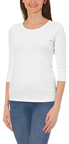 Alkato Damen Shirt 3/4 Arm mit Rundhals