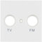 REV Matrix, Abdeckung Antennendose (TV/RF), weiss-matt