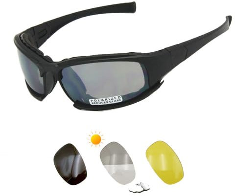Tryway X7 Photochromic Sonnenbrille Tactical Goggles Männer polarisierte Brille Kit War Game Schießbrille Outdoor Radfahren Gafas