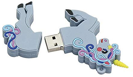 4GB Modelo Unicornio Unidad Flash USB Dispositivo de Almacenamiento USB 3.0 Disco Flash USB Unidad USB Memoria USB 3.0 Memoria USB Disco USB Unidad Flash Unidad USB Memoria Flash USB Disco USB - Gris