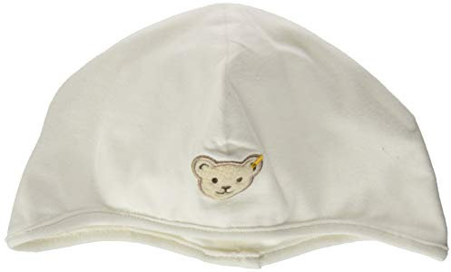 Steiff Baby-Unisex mit süßer Teddybärapplikation Mütze GOTS, Cloud Dancer, 049