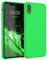 kwmobile Hülle kompatibel mit Apple iPhone XR Hülle - Silikon Handy Case - Handyhülle weiche Oberfläche - kabelloses Laden - Neon Grün
