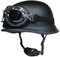 ZLYJ Vintage Motorradhelm Mit Fliegerbrille Wehrmacht Helm Brain-Cap Halbhelm Jet Helm ECE-Zertifizierter Scooter Moped Helm Schutzhelm B,59-60cm
