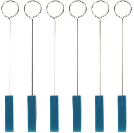 Yootones Gummi-Dämpfer Montagewerkzeug Metallgriff für Klavierstimmung Wartungsset (blau) 6 Stück