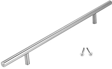 Poignées d'armoire en Acier Inoxydable, Boutons De Porte Tirer, Poignee de Meuble Espacement des Trous de 160mm, Poignée en T, Boutons de placard pour Salle de Bain, Chambre, Bureau(250 mm)