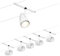 Paulmann 94467 CorDuo Seilsytem Set Cup DC max. 5x10 Watt erweiterbar Weiß matt Kunststoff, Metall GU5,3 Drahtseilsystem ohne Leuchtmittel