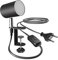 ledscom.de Klemmleuchte WAIKA, Schalter, schwarz matt, inkl. LED GU10 Lampe, 3-Stufen Dimmen: max. 609lm weiß