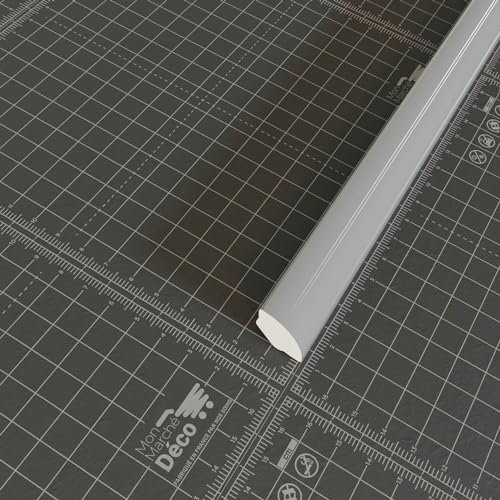 Quart de Rond PVC Cellulaire - Longueur 1 m - Gris
