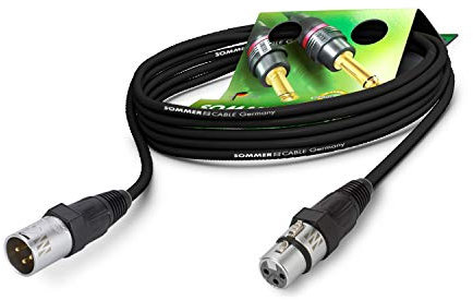 Sommer Cable 30m Mikrofonkabel SC-Galileo 238, 2 x 0,38 mm² - Velvet Chrome XLR/XLR NEUTRIK Stecker - GA1B-3000-SW-SW