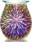 Makimoo Duftlampe Wachs Duftöl Lampe, elektrische Wachswärmer, Ölbrenner, Nachtlicht-Öllampe für Heimdekoration (3D-Feuerwerk Design)