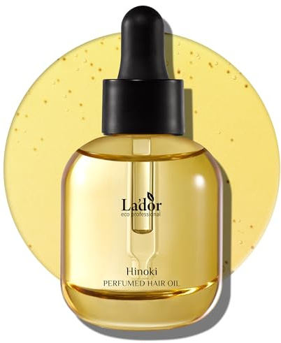 LA'DOR Lador Haarparfüm Öl für trockenes geschädigtes Haar - Anti Frizz nährender Duft Öl Glanz Serum Conditioner ohne Spülung Hold Locken und Wellen frei von Sulfat Parabenen Alkohol