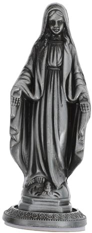 BESPORTBLE Metallhandwerksfigur Jungfrau Maria Statue Heimdekoration Schreibtischschmuck Metallstatue Für Wohnzimmer Veranda Schlafzimmer Garten Kirche