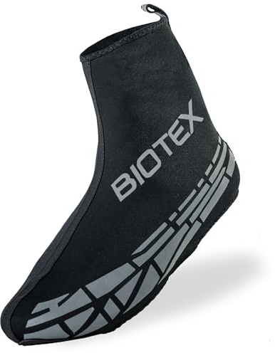 BIOTEX Unisex-Überschuhe aus Neopren für Radsport, regen- und winddicht, Sportunterwäsche, Schwarz