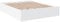 vidaXL Bettgestell, Bett Doppelbett für Schlafzimmer, Bettrahmen mit Lattenrost, Schlafzimmerbett Modernes Design, Weiß 160x200cm Holzwerkstoff
