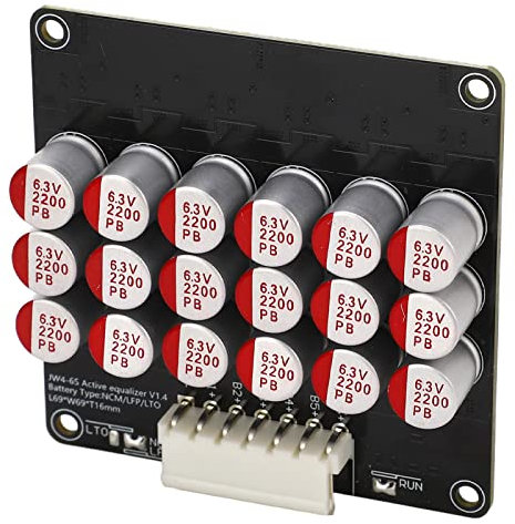 Ecualizador Activo de Batería, 6S 1,8 V‑4,5 V Equilibrio de Condensadores 4S 5S 5A Equilibrador para Transferencia de Energía de Placa S y Grupo de Automóviles con Baterías LTO