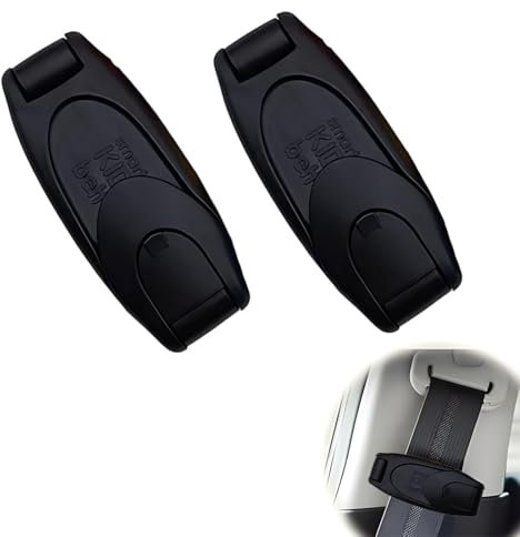 Multipurpose Seat Belt Clip, Universal Seat Belt Adjuster, Car Shoulder Strap Positioner Locking Clips sicherheitsgurt clip anschnaller adapter schwangerschaftsgurt auto(Pack of 2)