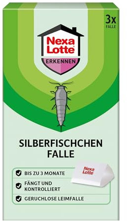 Nexa Lotte Silberfischchen Falle, 3 Stück, Grün